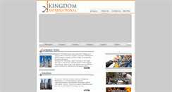 Desktop Screenshot of kingdom-international.com
