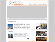 Tablet Screenshot of kingdom-international.com